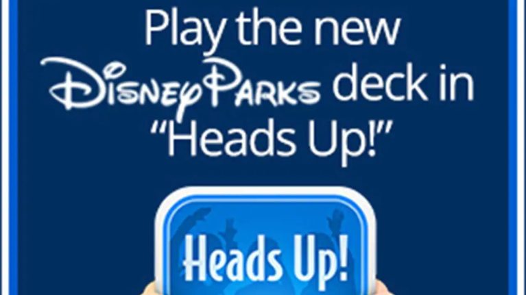 Play the New Disney Parks Themed Deck in Heads Up!