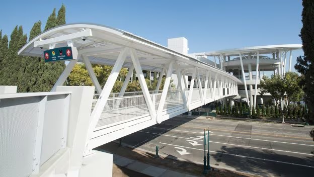 New Pedestrian Bridge Now Open, Connecting Disneyland Resort Parking to Downtown Disney District