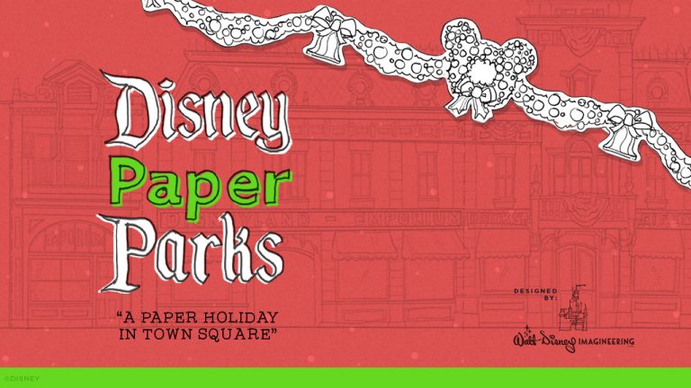 Disney Parks Blog Presents Disney Paper Parks: Holiday Edition Designed by Walt Disney Imagineering, Part 2