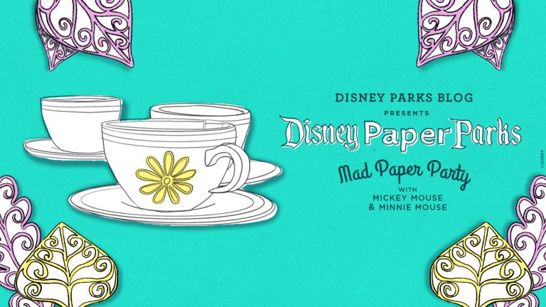 Twirl and Spin Aboard a Disney Paper Parks Mad Tea Party, Designed by Walt Disney Imagineering blog header