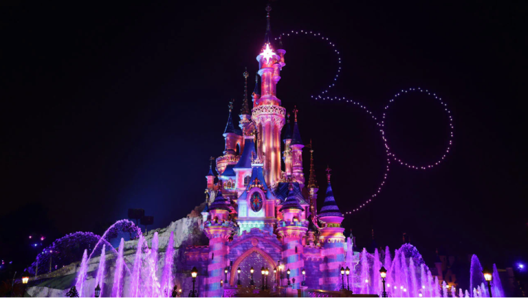 Disneyland Paris Castle at Night