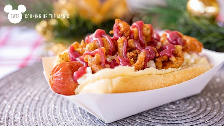 Disney Eats: Holiday Dinner Hot Dog Recipe blog header