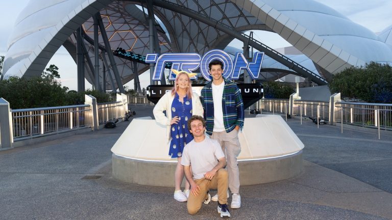 Disney TV/Streaming Stars Ride TRON Coaster for First Time at Walt Disney World blog header