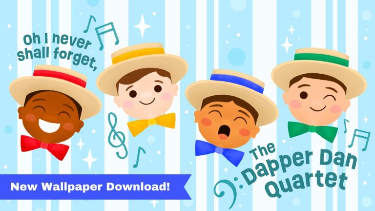 New Disney Dapper Dans Wallpapers Celebrating National Barbershop Quartet Day blog header
