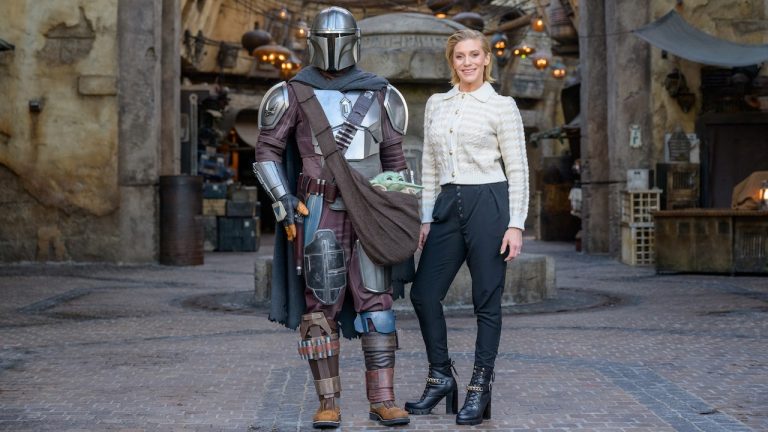 'The Mandalorian' Star Katee Sackhoff Travels To Star Wars: Galaxy’s Edge blog header