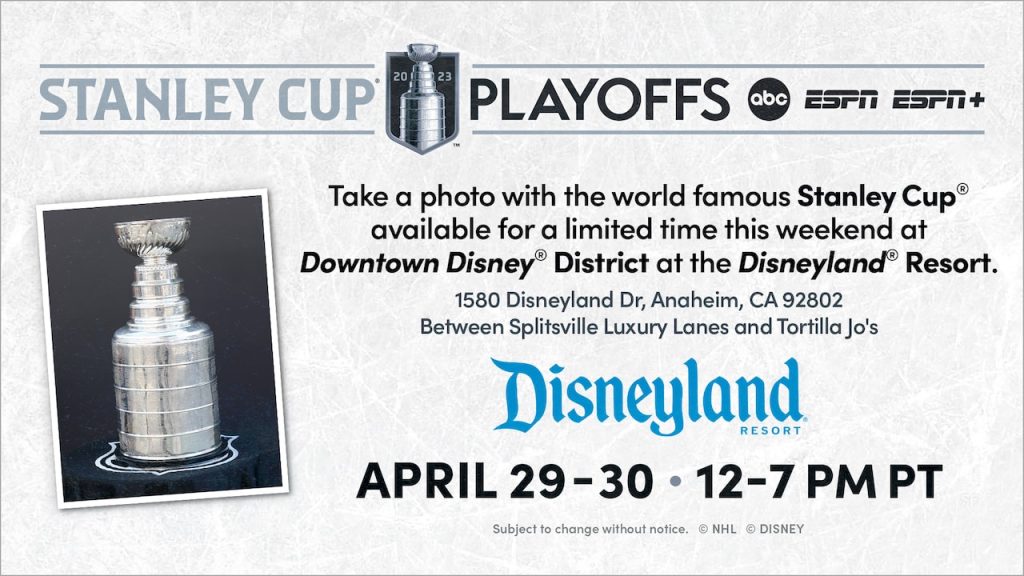 Stanley Cup Returns to Downtown Disney District with Games, Activities ...