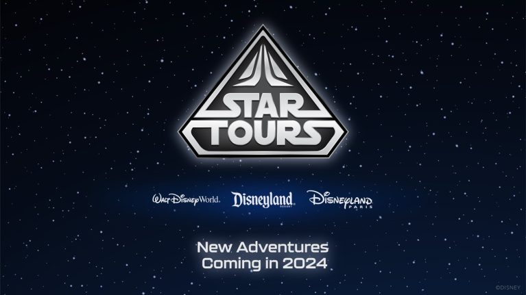 Star Tours, Walt Disney World, Disneyland and Disneyland Paris Logos collage