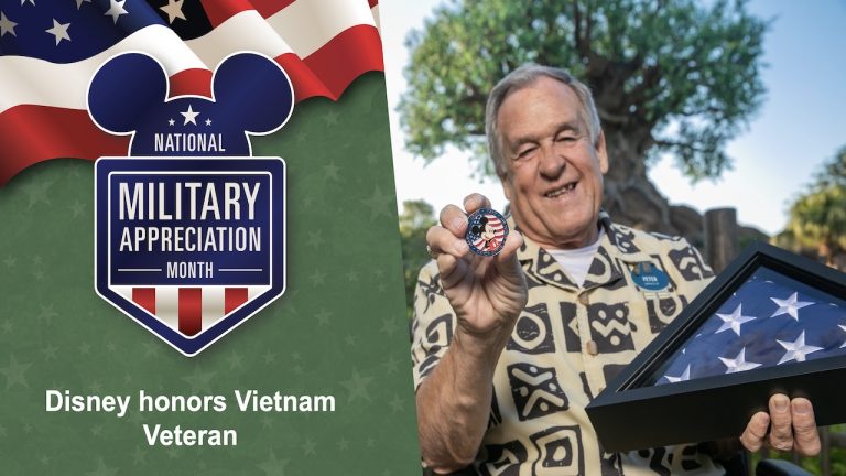 Disney’s Animal Kingdom Theme Park Opening Day Cast Member Recognized for Military Service blog header