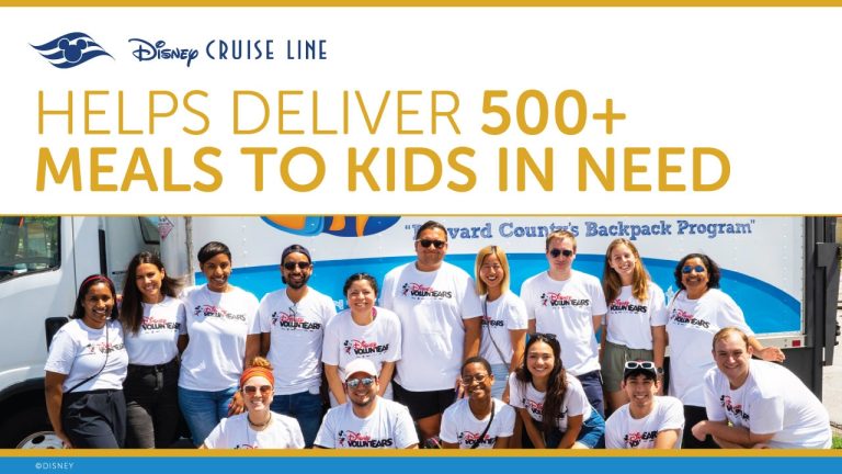 Disney Cruise Line Crew Help Deliver 500+ Meals to Kids In Need blog header
