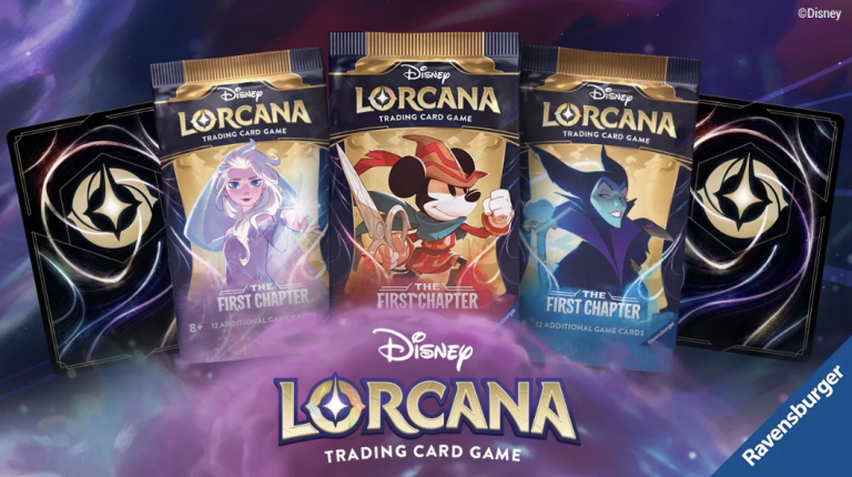 Photograph of various Disney Lorcana Trading Card Game Packs