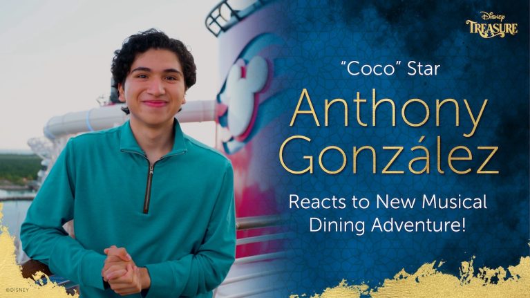 'Coco' Star Anthony González Reacts to Disney Treasure’s Upcoming Plaza de Coco Restaurant blog header