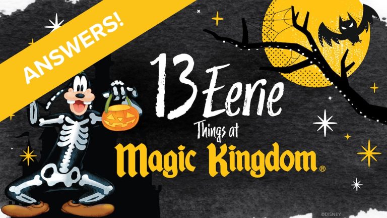 Check Out Our Answers: 13 Eerie Things Scavenger Hunt at Magic Kingdom Park blog header