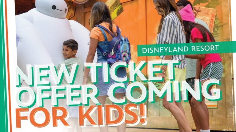 Disneyland Resort Kids Ticket Offer Announcement