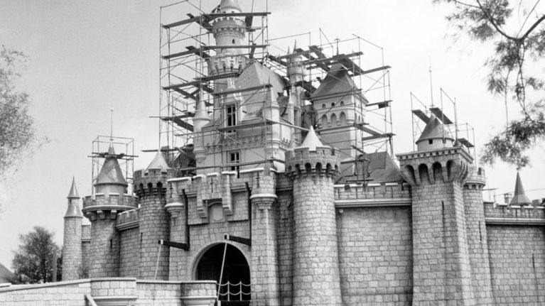 History of Disney Castles Around the World in Honor of Disney100 blog header