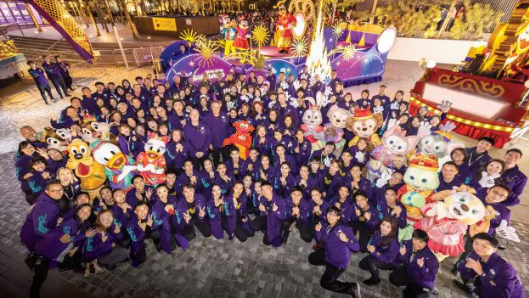 Disney Cast Pose for a Group Photo to Celebrate Chinese New Year