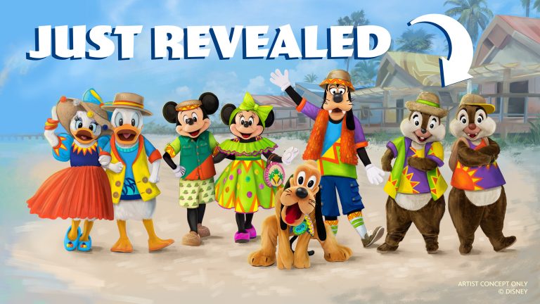New Disney Outfits for Mickey Mouse and Friends at Disney Cruise Line Lookout Cay