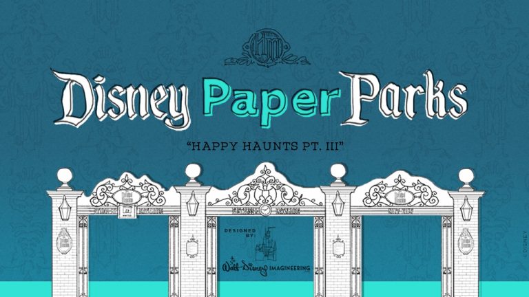 Disney Parks Blog Presents Disney Paper Parks: Happy Haunts Edition Designed by Walt Disney Imagineering, Part blog header