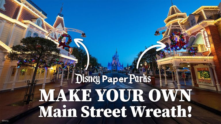 Holiday Wreaths Inspire New Walt Disney Imagineering Paper Parks DIY blog header