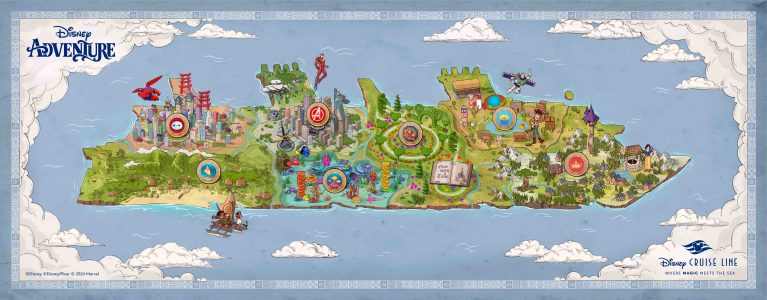 The Disney Adventure map