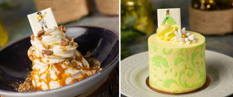 collage of Butter Pecan Praline Sundae and Tiana's Chantilly Cake
