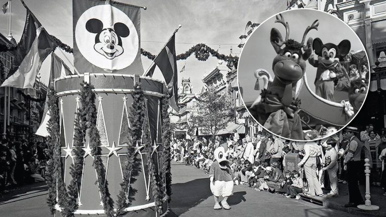 Parade Collage - Rare, Old Disney Vintage Photos Ushering in Halfway to the Holidays