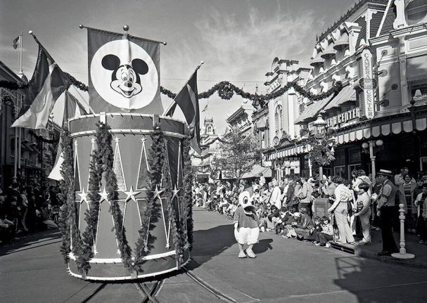 Donald Duck in Parade - Rare, Old Disney Vintage Photos Ushering in Halfway to the Holidays