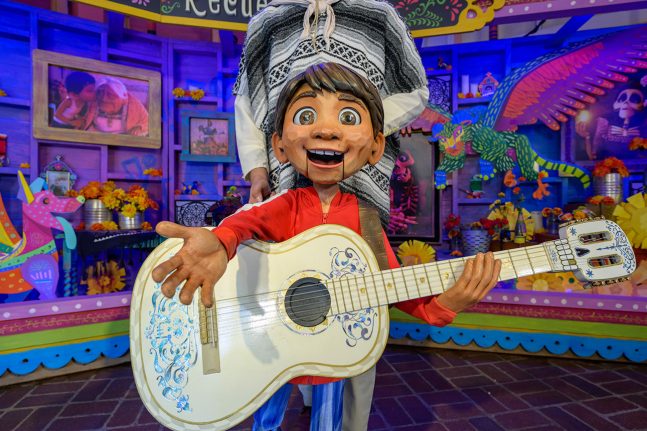 Hand-animated figure of Miguel from “Coco.” 