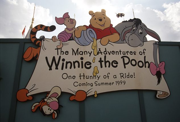 Sign with opening season for The Many Adventures of Winnie the Pooh