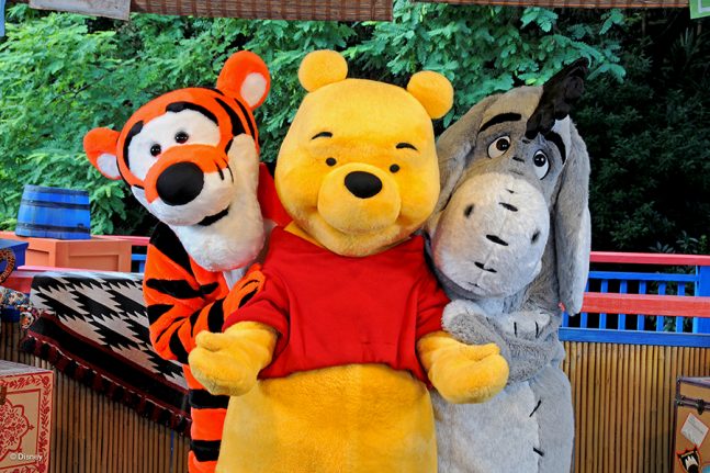 Tigger, Pooh and Eeyore at Disney's Animal Kingdom