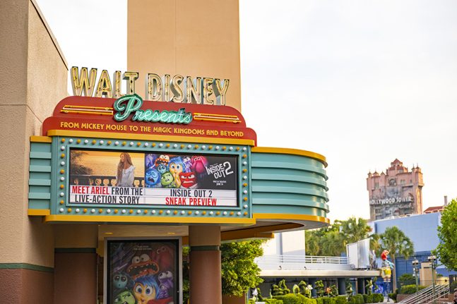 Exterior of Walt Disney Presents theater