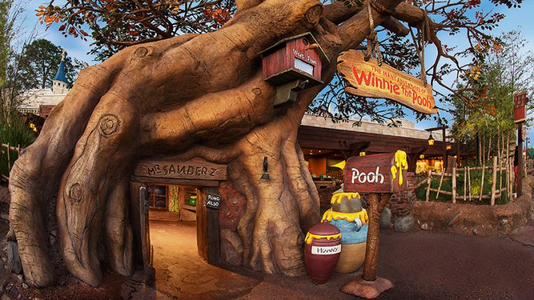 Exterior of The Many Adventures of Winnie the Pooh