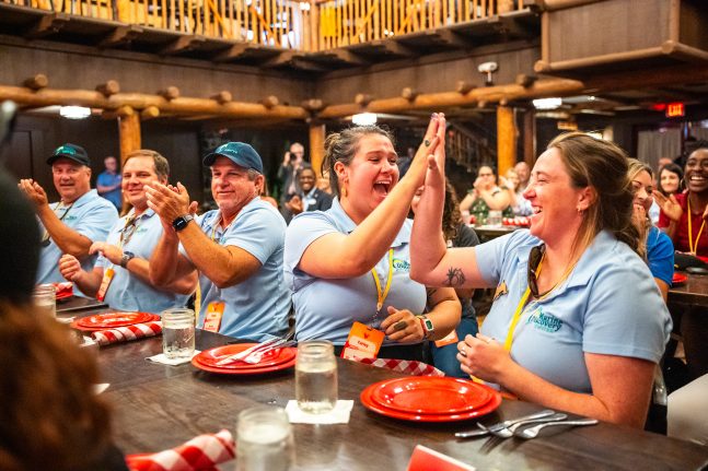 2024 Disney Grants recipients enjoy a surprise at Hoop-Dee-Doo Musical Revue