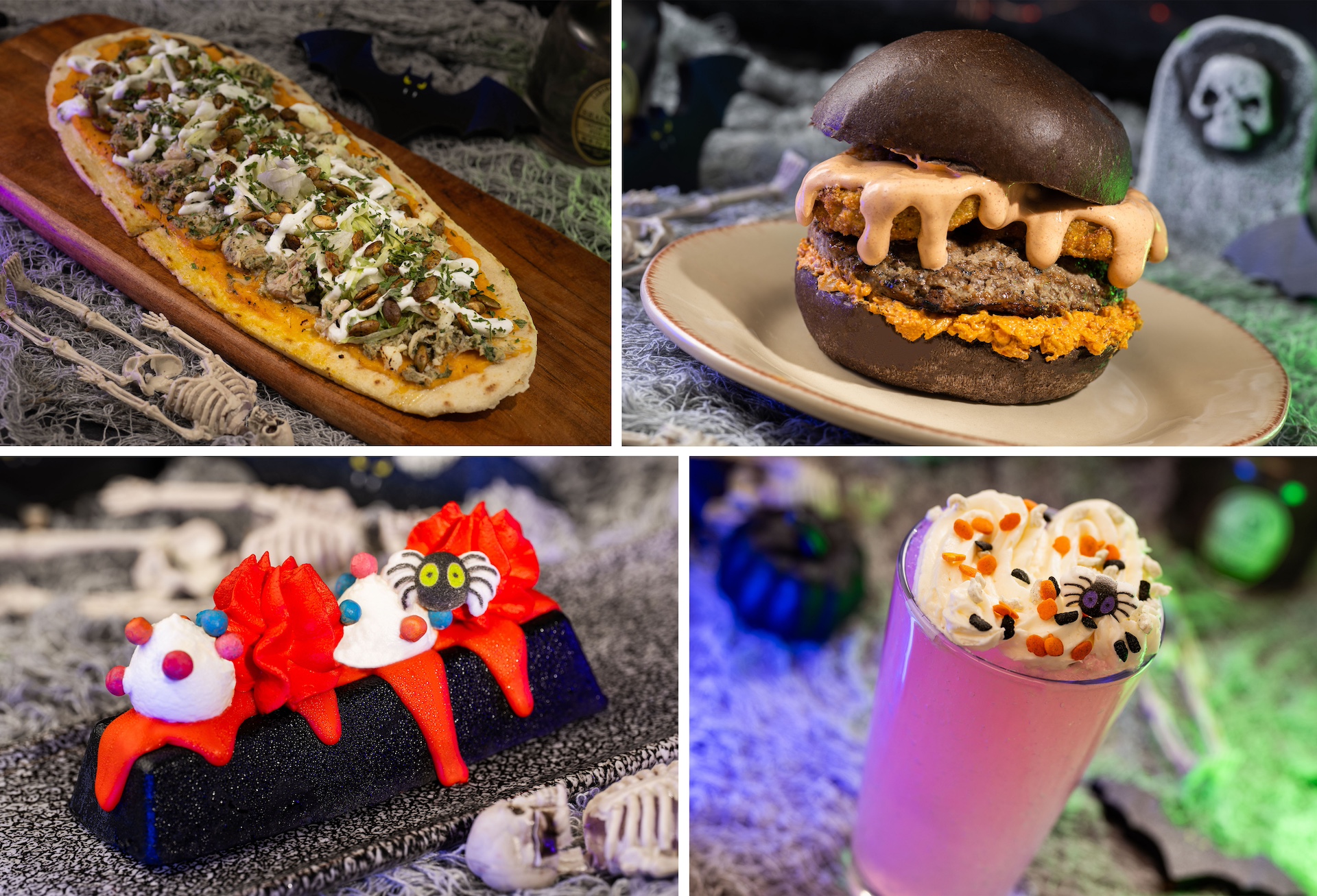 Grilled Masa Bread, Cajun Burger, Spiced Chocolate Mousse Bar, Guava Lemonade Slushy Mickey’s Not-So-Scary Halloween Party Foodie Guide 2024