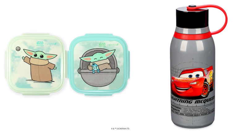 Star Wars Grogu Bento Box; Lightning McQueen stainless steel water bottle