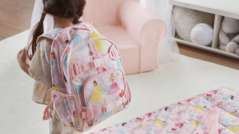 Disney Princess Castle Backpack and Nap Mat Bundle