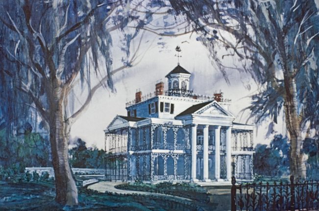 Early concept art of the Haunted Mansion