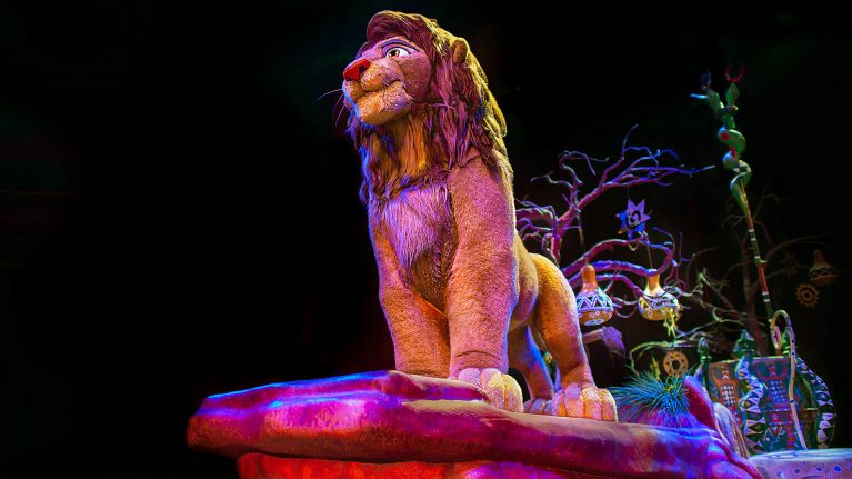 Simba in the Festival of the Lion King show