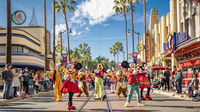 Mickey, Minnie, and more characters at Disney Festival of Holidays