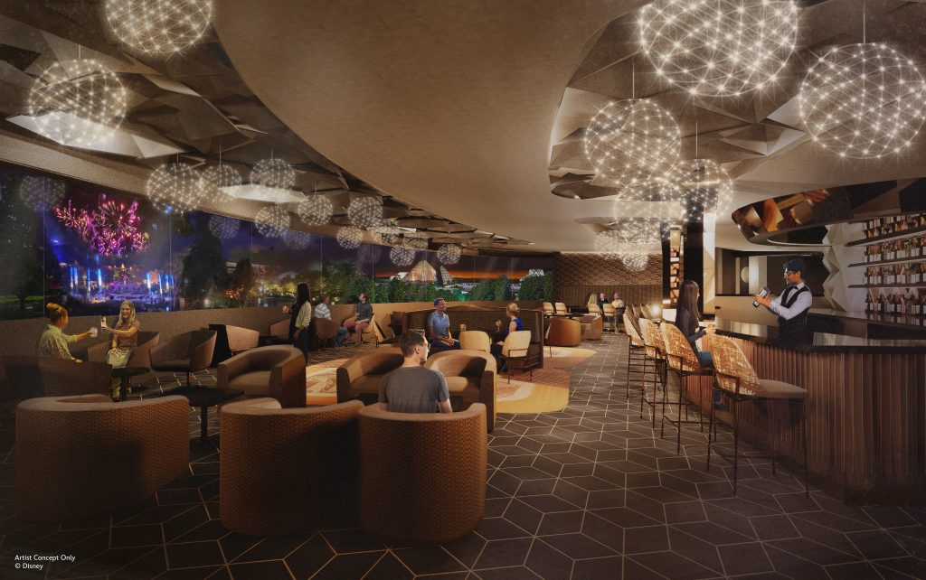 Spaceship Earth Lounge at Disney Epcot Park