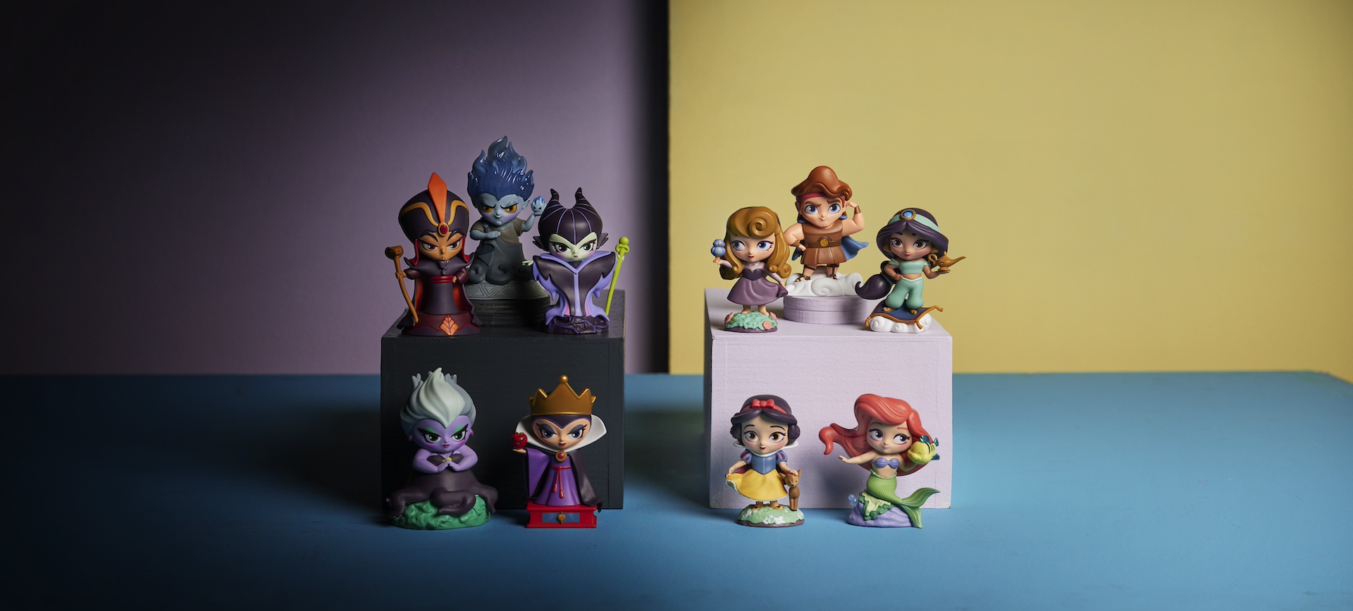 vinyl figures collection featuring heroes and villains 