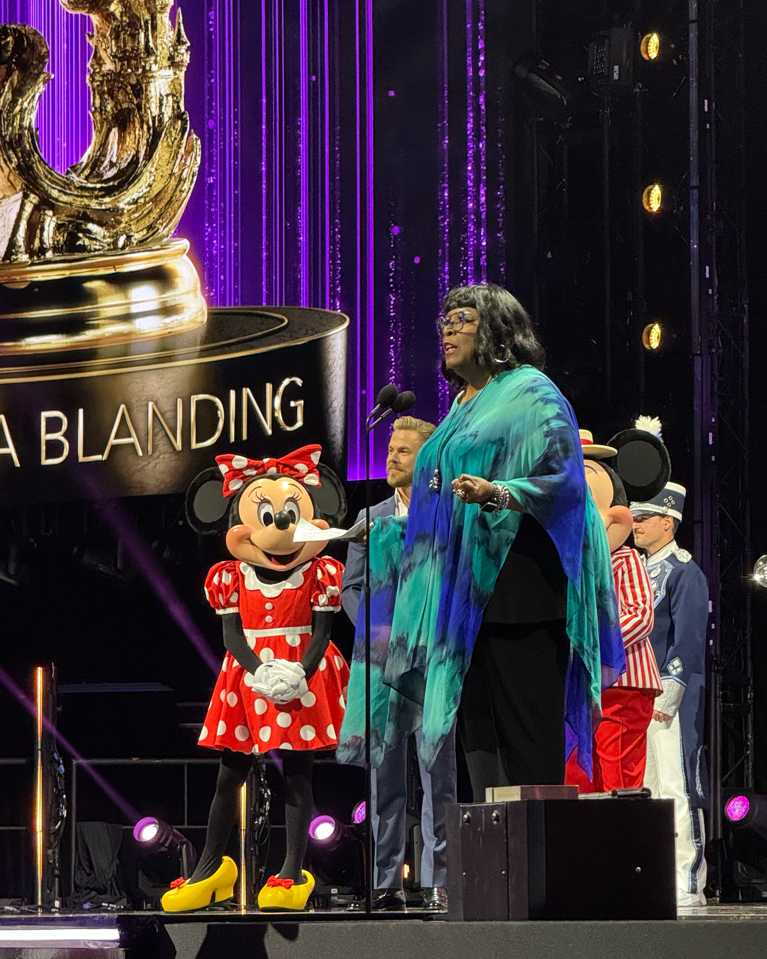 Martha Blanding onstage at The Legends Ceremony