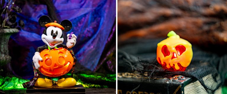 Mickey Jack-O-Lantern Sipper; Green Poison Red Apple Glow Cube