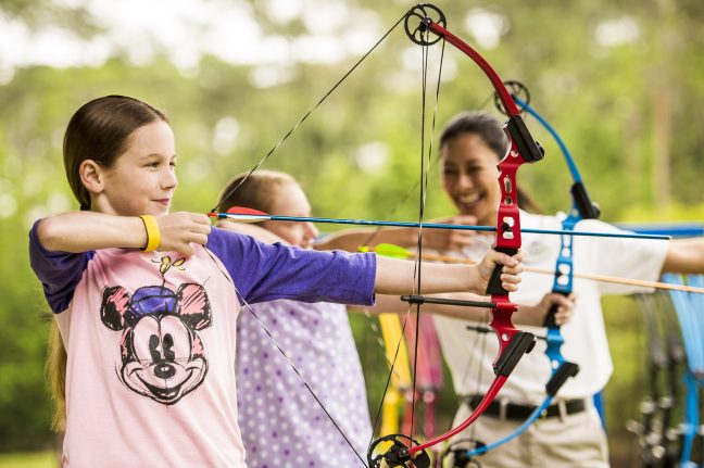 Archery class at Walt Disney World