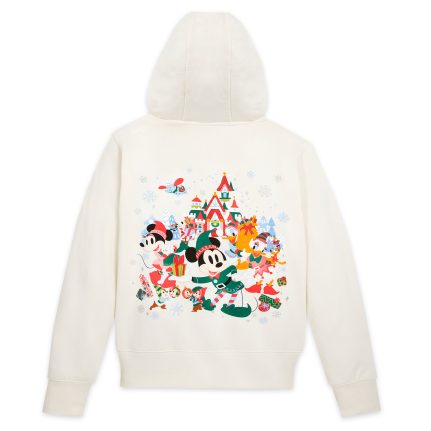 Mickey Mouse and Friends Fantasyland Castle Holiday Zip Hoodie for Women 