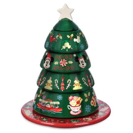 Mickey Mouse and Minnie Mouse Christmas Tree Stacking Measuring Cup Set 