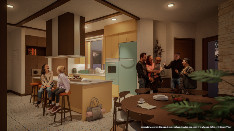 Concept art of Parr House kitchen