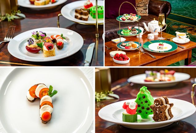 Food offerings at Holiday Tea with Santa and Mrs. Claus at Hearthstone Lounge