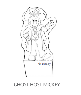 Disney Paper Parks Printable Ghost Host Mickey