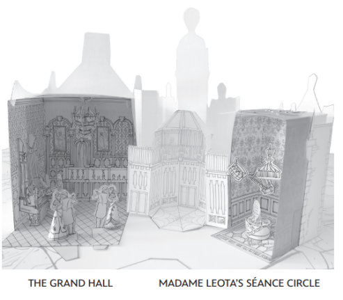 Disney Paper Parks Haunted Mansion Printable Grand Hall and Madame Leota Seance Room Model