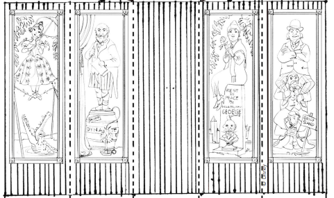 Printable Haunted Mansion Portrait Stretching Room